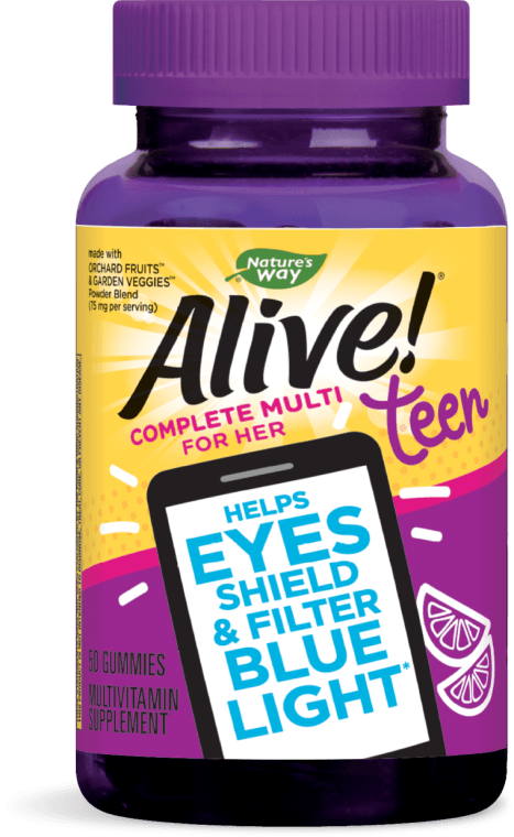 Alive! Teen Gummy Multivitamin for Her 50 Gummies (Nature's Way)