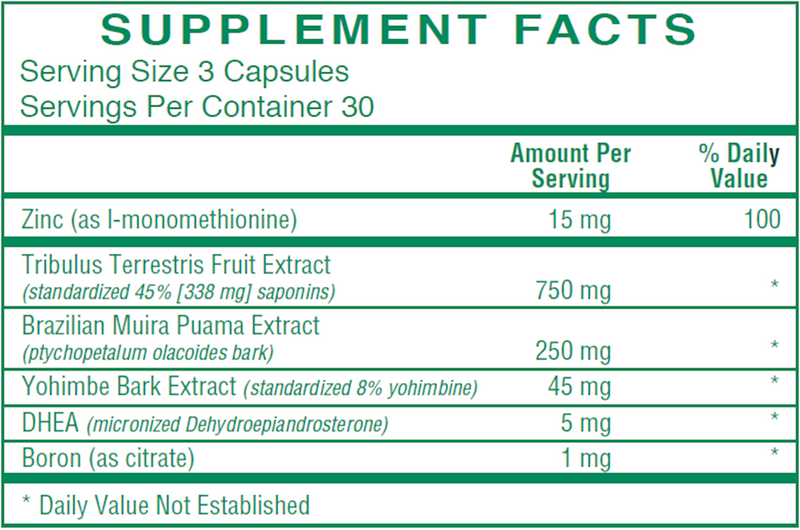 Testost-Rx (Rx Vitamins) Supplement Facts