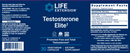 testosterone elite life extension label