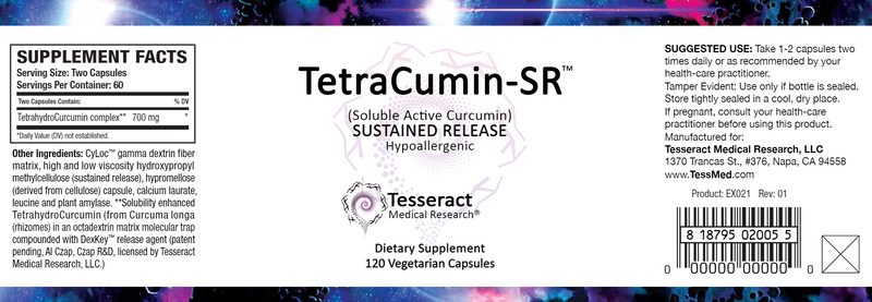 Tetracumin SR (Tesseract Medical Research) Label