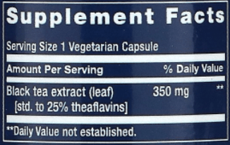 Theaflavin Standardized Extract (Life Extension) Supplement Facts