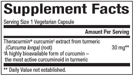 Theracurmin (Natural Factors) Supplement Facts