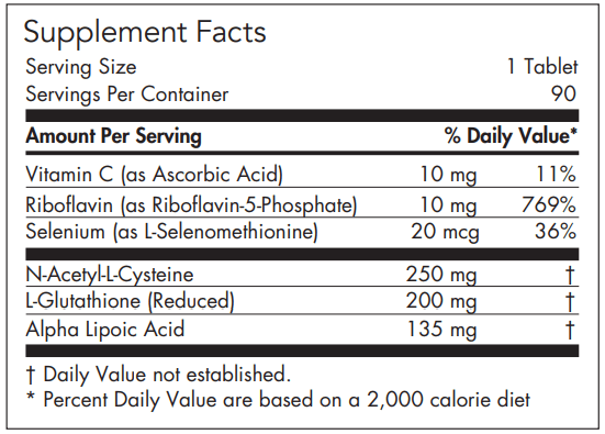ThioDox® (Allergy Research Group) supplement facts