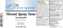 throat spray tone (energetix) label