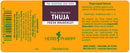 thuja herb pharm label
