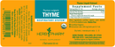 thyme herb pharm label
