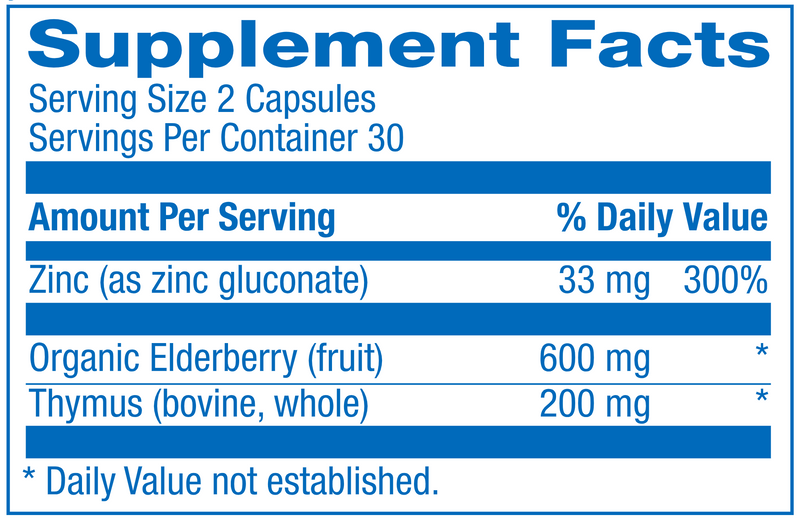 Thymunose (Anabolic Laboratories) Supplement Facts