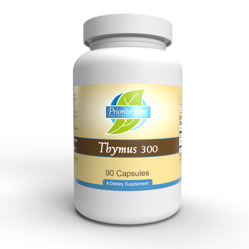 Thymus 300 mg  (Priority One Vitamins) Front