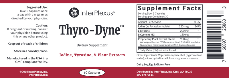 Thyro-Dyne (Interplexus) Label
