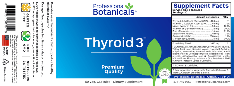 buy thyroid 3 (professional botanicals)