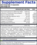 thyroid 3 (professional botanicals) supplement facts