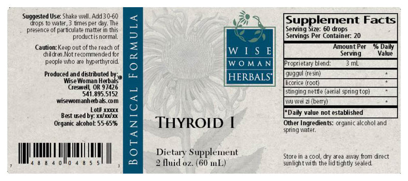 Thyroid I 2 oz Wise Woman Herbals products