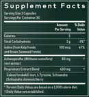 thyroid support gaia herbs supplement facts