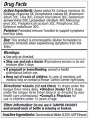 Tick Bite Support Progena Drug Facts