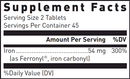 timed release iron douglas labs supplement facts