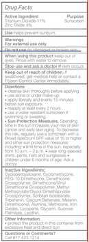 tinted sunscreen spf 30 broad spectrum (glowbiotics) ingredients