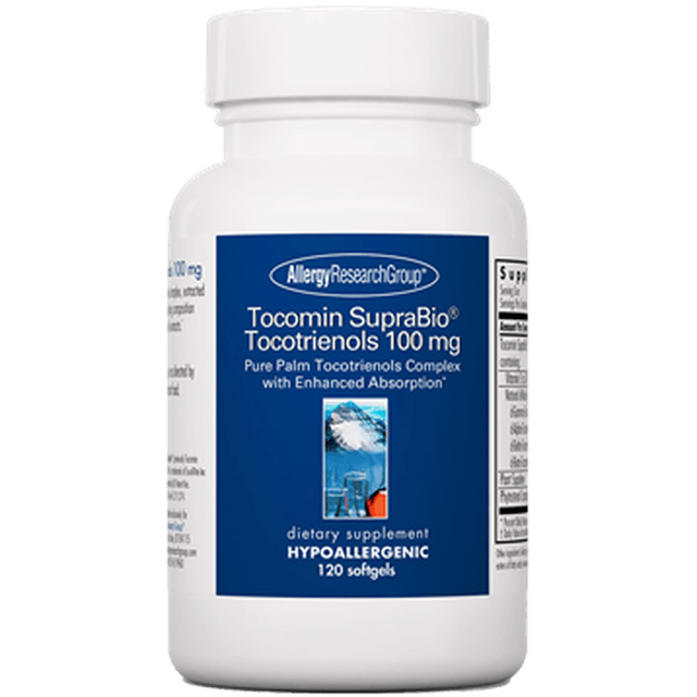 Tocomin SupraBio Tocotrienols 100 mg 120ct Allergy Research Group
