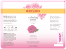 calming toner burts bees label