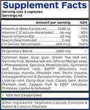 total weight off (professional botanicals) supplement facts