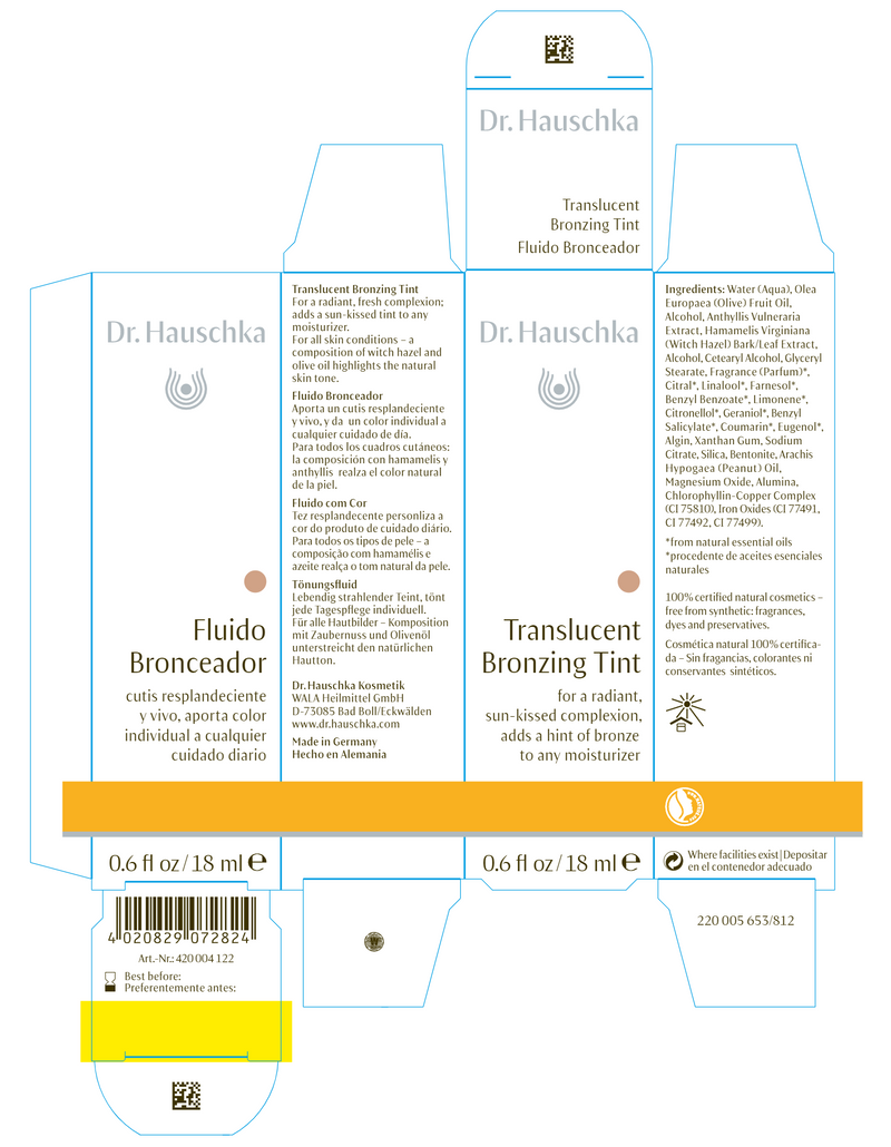 Translucent Bronzing Tint (Dr. Hauschka Skincare) Label