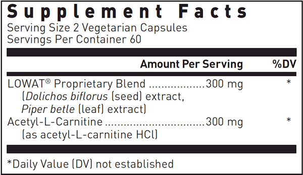 Tri Metabolic Control Douglas Labs supplement facts