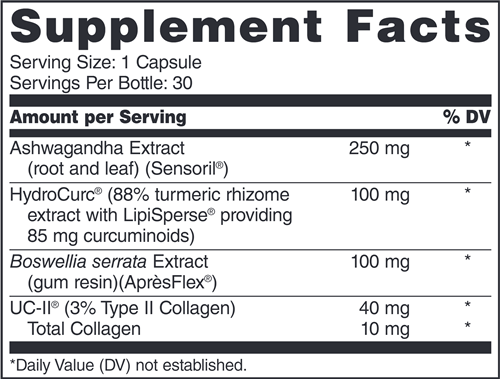 TriComfort Gold (Dr. Whitaker/Whitaker Nutrition) Supplement Facts