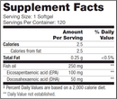 trident sap 66:33 (nfh nutritional fundamentals) supplement facts