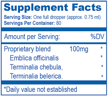 Trifal Liquid (Ayush Herbs) Supplement Facts