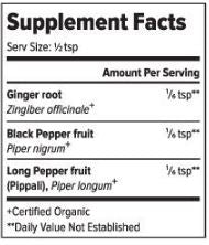 Trikatu Powder (Organic) (Banyan Botanicals) Supplement Facts
