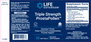 triple strength prostapollen (life extension) label