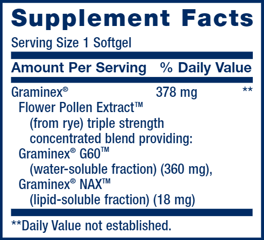 Triple Strength ProstaPollen™ (Life Extension) Supplement Facts
