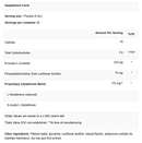 trizomal glutathione apex energetix supplement facts