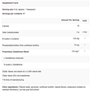 trizomal glutathione apex energetix supplement facts