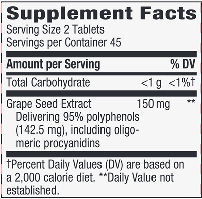 Tru-OPC's 75 mg (Nature's Way) Supplement Facts