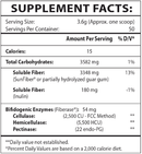 trufiber supplement facts
