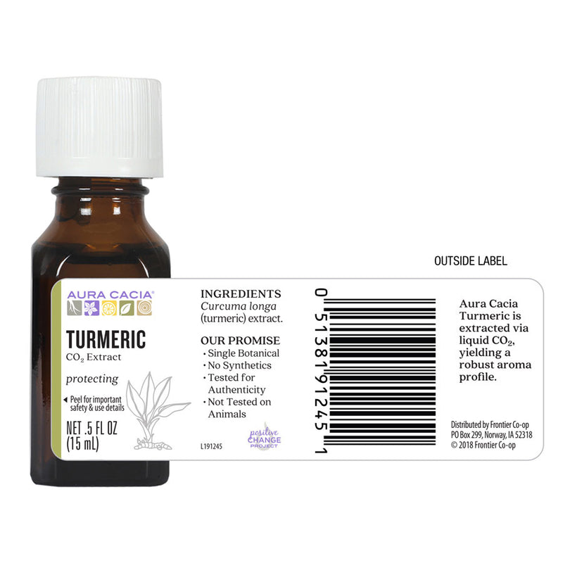 Turmeric Extract Oil (Aura Cacia) Outside Label