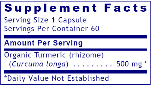 Turmeric Premier (Premier Research Labs) Supplement Facts