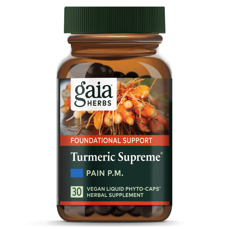 turmeric supreme | gaia herbs | kava kava extract | valerian | feverfew