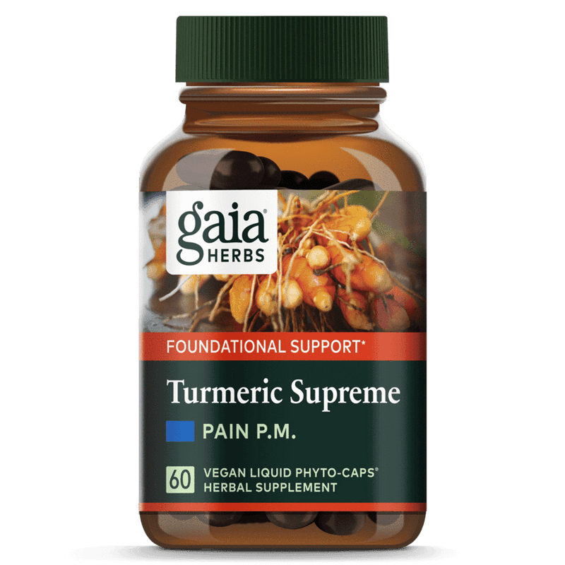 Turmeric Supreme Pain P.M. 60ct (Gaia Herbs)
