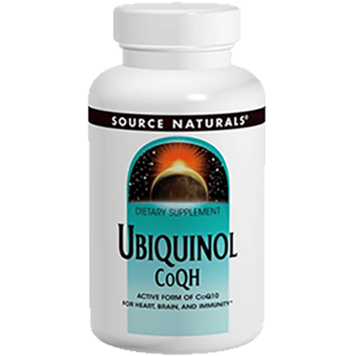 Ubiquinol CoQH 100 mg (Source Naturals) Front