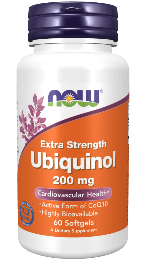 Ubiquinol Extra Strength 200 mg (NOW) Front