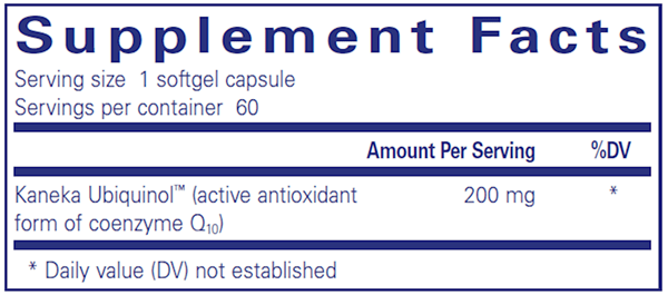 Ubiquinol-QH 200 Mg (Pure Encapsulations)