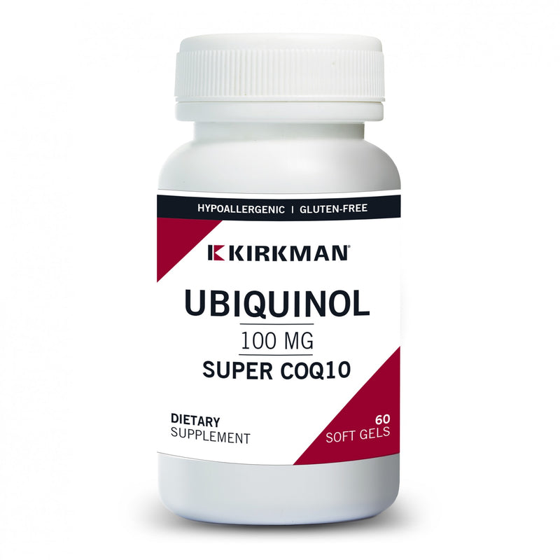 Ubiquinol 100 mg Super CoQ10 (Kirkman Labs) Front