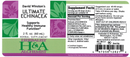 ultimate echinacea (herbalist alchemist) label