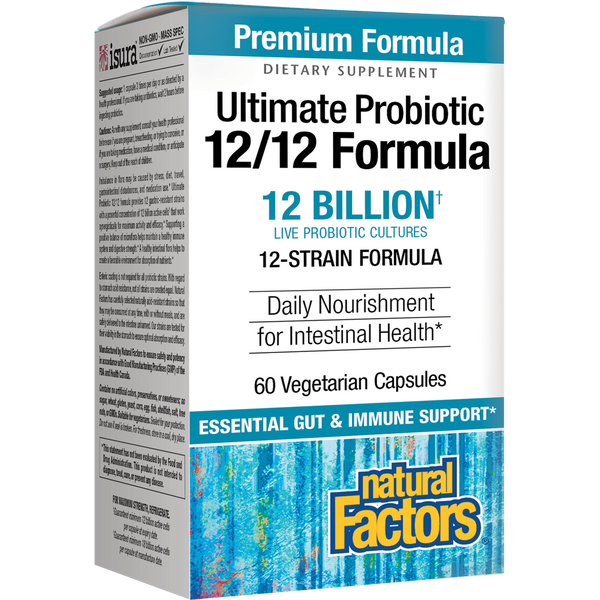 Ultimate Probiotic 12/12 Form (Natural Factors) Front