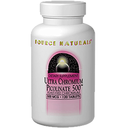 Ultra Chromium Picolinate 500 mcg (Source Naturals) Front