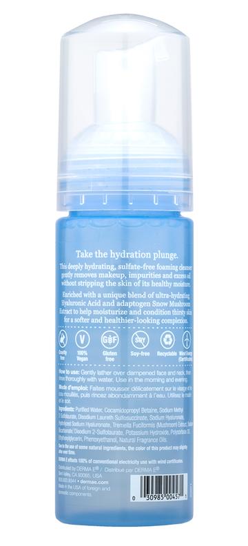 Ultra Hydrating Alkaline Cloud Cleanser (DermaE) Side