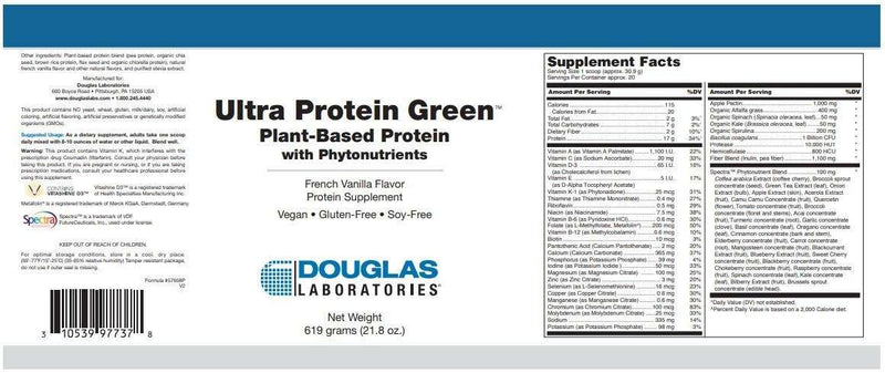 Ultra Protein Green Douglas Labs Label