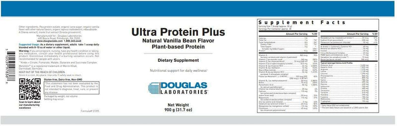 Ultra Protein Plus Vanilla Douglas Labs label