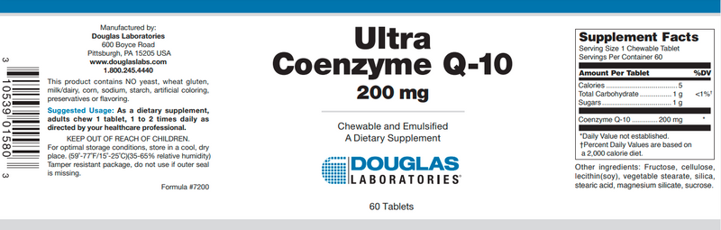 Ultra Coenzyme Q-10 Douglas Labs 60's